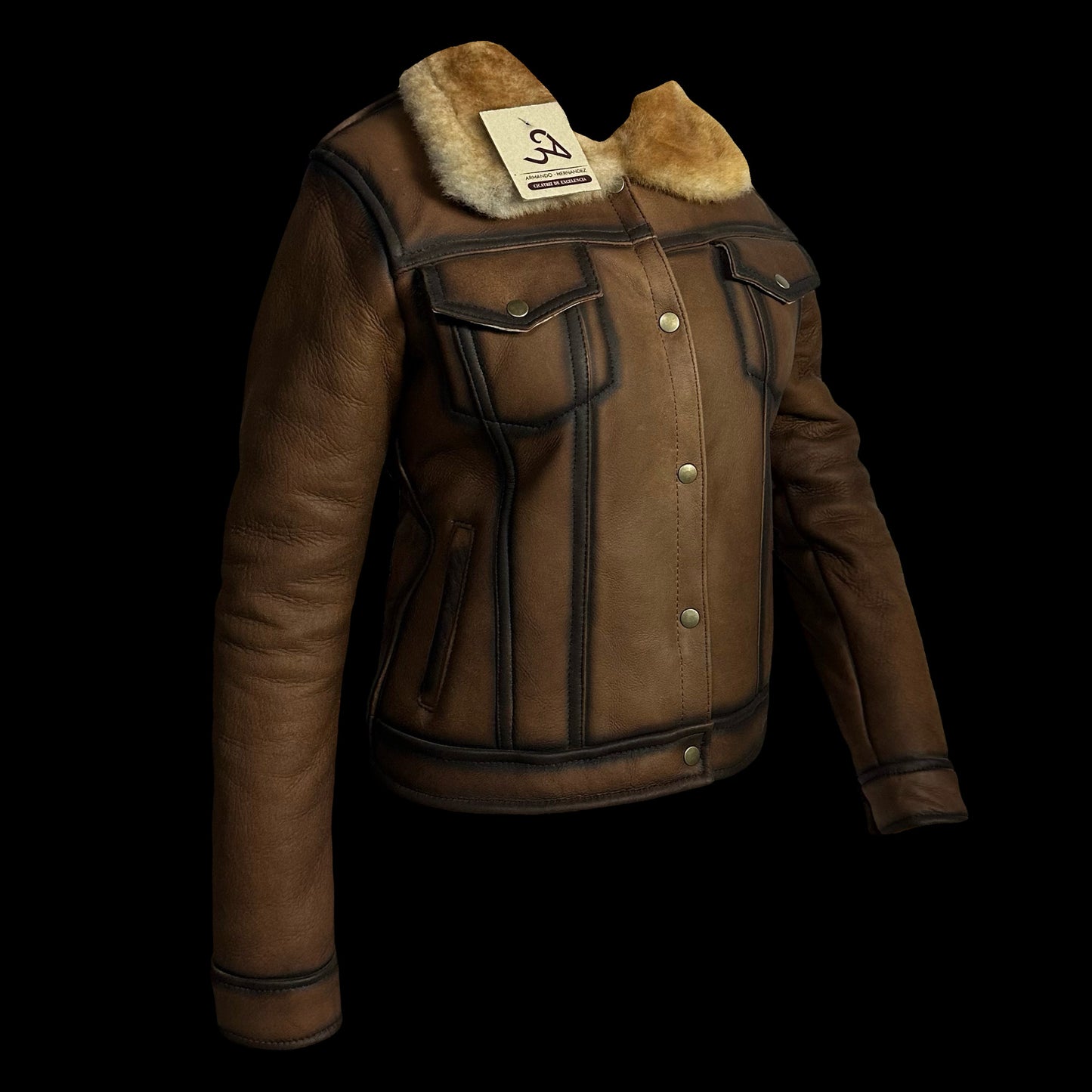 Clásica Broches Caramelo Puntas Sombreada Dama